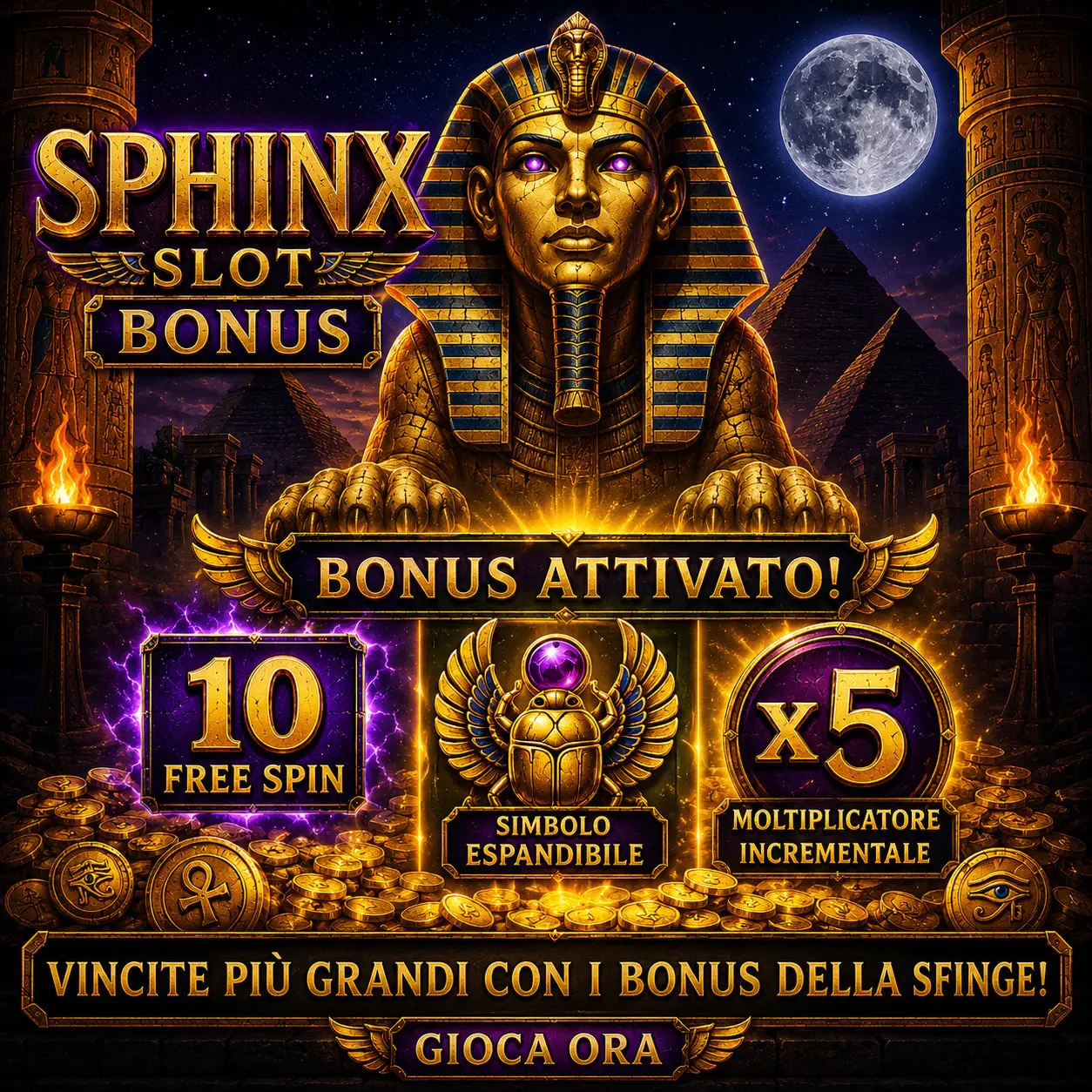 Esperienza mobile della Sphinx Slot